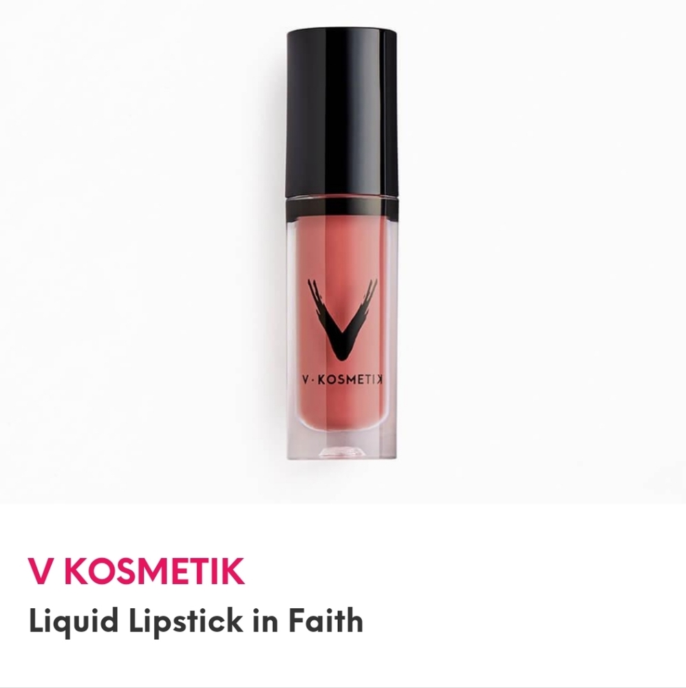 New V.Kosmetix liquid lip in Faith